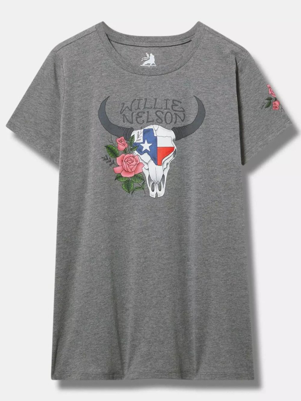 ❤️NWT TORRID BAND TEE WILLIE NELSON COUNTRY MUSIC STEER SKULL - PLUS SIZE 2X
